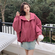 【现货！】玫红色冲锋衣2c213-2559-p145-k208，女装短外套，2C213