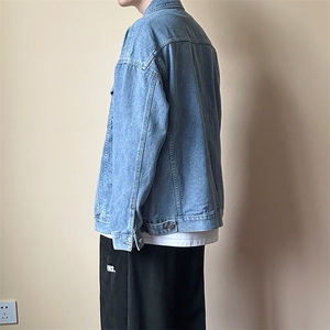 现货牛仔夹克男潮春秋外套宽松休闲潮牌外衣时尚上衣 JK003 P75图片
