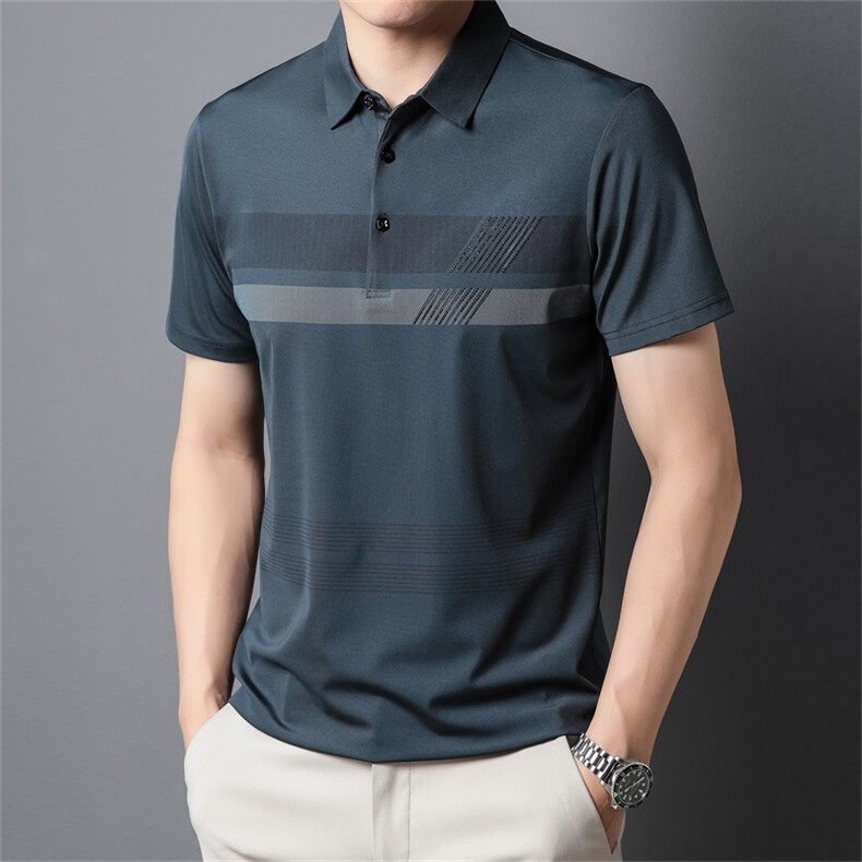 DN5919限价98元男式2023夏季新款T恤衫男短袖翻领休闲Polo体恤P55图片