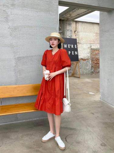 韩系鱼尾连衣裙，女装连衣裙，玩美