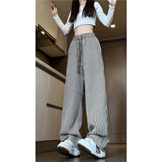秋季新款潮流条纹设计百搭宽松休闲裤卫裤B315-K835-特p35控68，男装休闲裤，电商B315