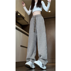 秋季新款潮流条纹设计百搭宽松休闲裤卫裤B315-K835-特p35控68图片