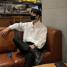 那不勒斯防晒长袖衬衫英伦雅痞男装高级感痞帅CS02-P45，男装衬衫，星座310A-4