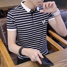 款6331-P30男士短袖t恤男装有领翻领纯棉polo衫衣服休闲夏季体，男装T恤，电商D310（原电商305）