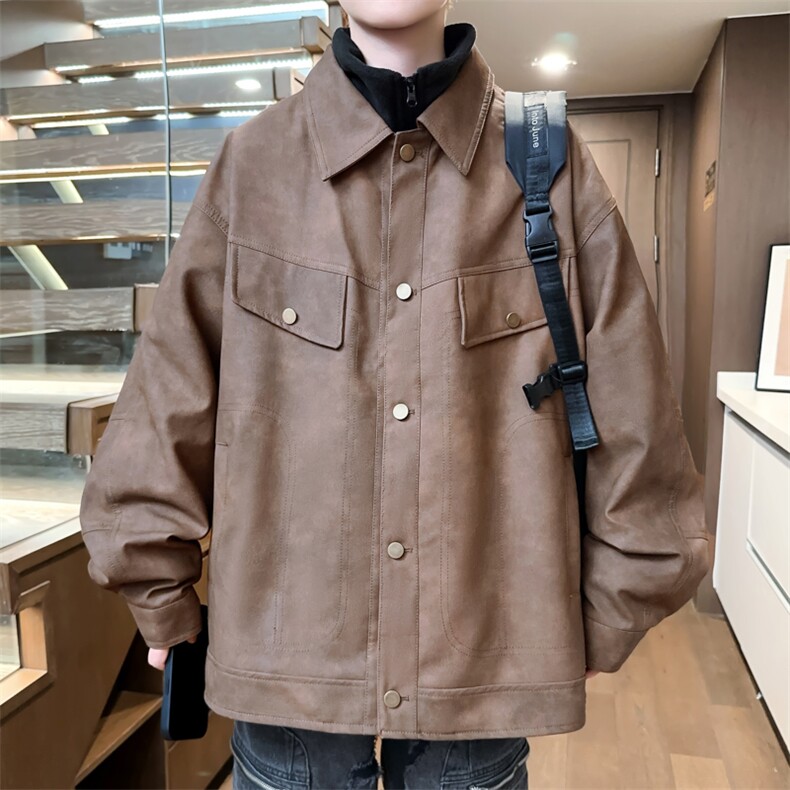三合一加绒加厚皮棉衣男冬季翻领棉服扣子棉袄A266-PYT0091-P135图片