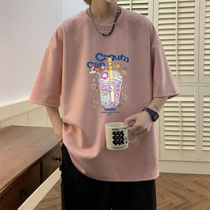 麂皮绒短袖t恤男大码半袖男 酒店风 JD82332-P25图片