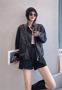 【现货】休闲皮衣外套！图片