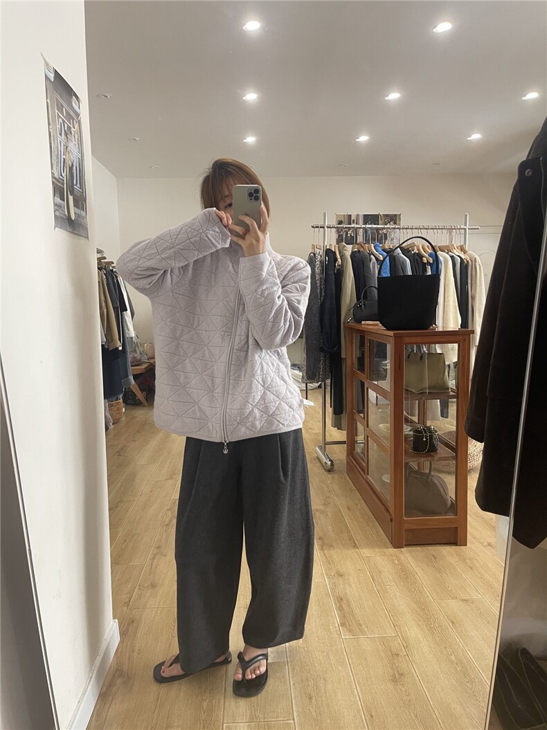 新款纯色圆领毛衣女宽松简约百搭打底针织衫柔软弹力保暖毛衫,针织衫/毛衣,美够羊绒
