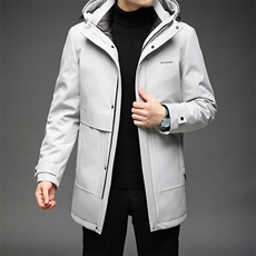 B21156钱塘2020-3可脱卸内胆男士精品90灰鸭绒羽绒服P330，男装羽绒服，钱塘207-3