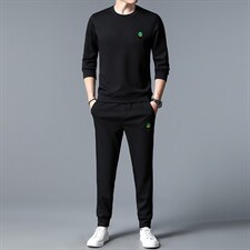 S3050-2钱塘2020-2春秋新款百搭时尚休闲帅气中青年男士套装P132，男装休闲套装，钱塘207-2