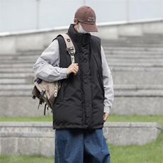 原宿秋季纯色加厚马甲男百搭潮新款宽松型M9009P55，男装背心/马甲，星座1116-2