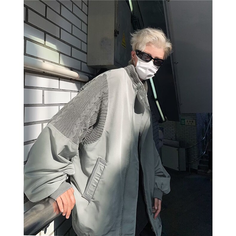 飞行员夹克男潮牌美式高街外套秋冬宽松痞帅休闲棒球服J8302-p63图片