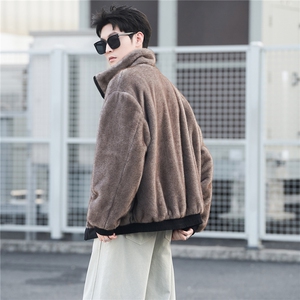 M-3XL B353 9899 P178 黑2025新款男士冬季双面可穿座山雕棉服男图片