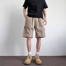 休闲短裤男士韩版潮流高街帅气百搭2025夏季ins五分裤K6310-P30，男装休闲裤，星座412-2