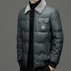 BN22210钱塘2020-2冬季厚款时尚休闲潮流帅气中年男士羽绒服P250，男装羽绒服，钱塘207-2