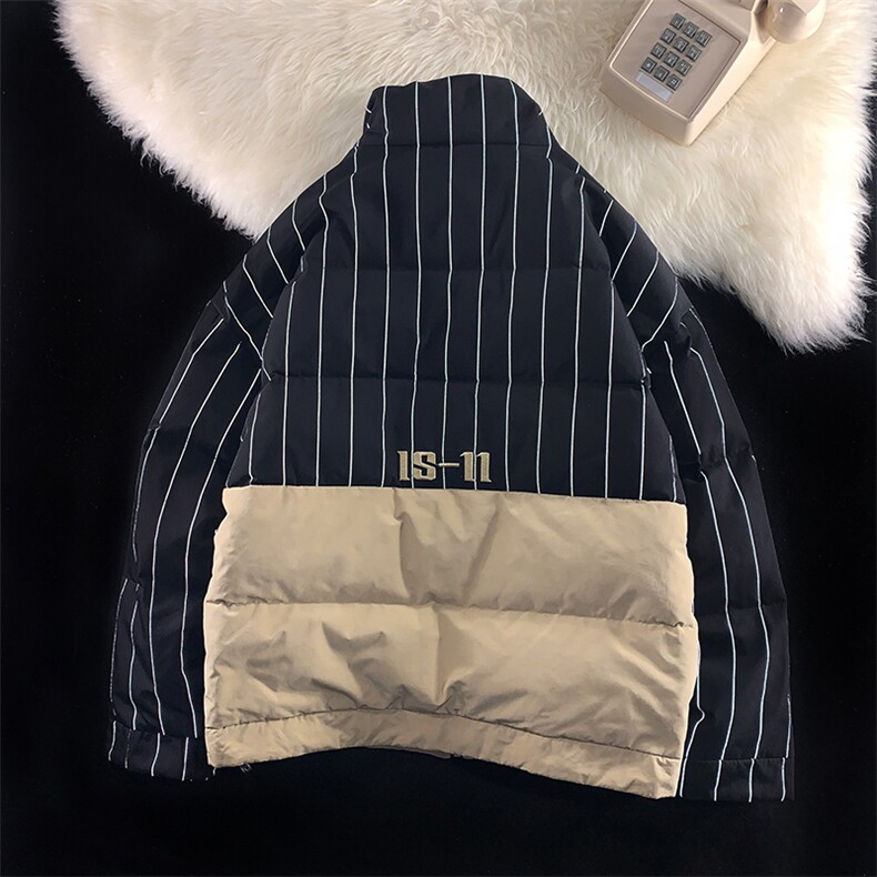 羽绒服男大码休闲拼接保暖上衣冬季潮牌高街帅气7086P285限398,男装羽绒服,电商A089-1