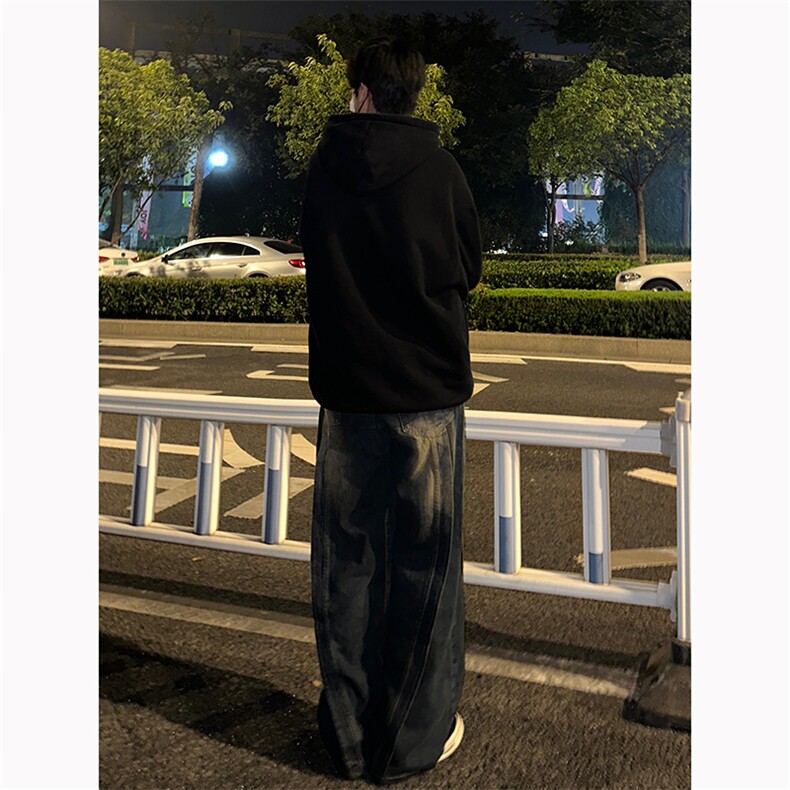 B221美式ins高街加绒加厚牛仔裤LK23134-P65控88加绒P75控98,男装牛仔裤,电商B221