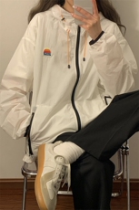 1中性风黄灯撞色彩虹硅胶点缀大码M-5XL潮牌防晒服FS77001P65控88，男装夹克，星座226-2