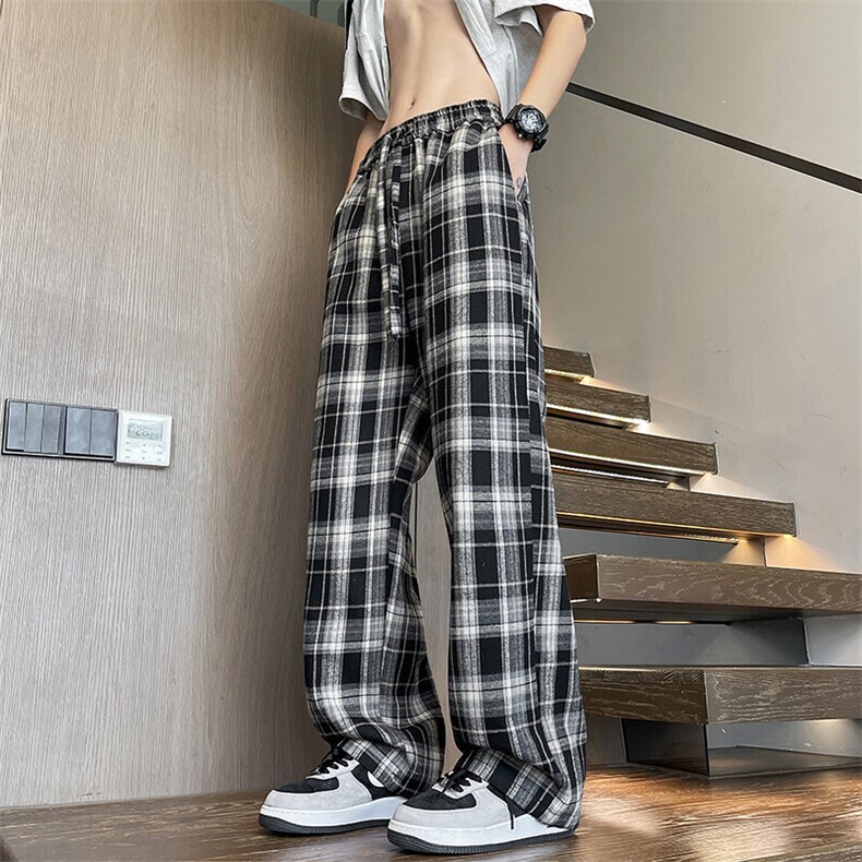 2025新款高品质面料复合格子裤M-3XL特P35控68，男装休闲裤，电商B325