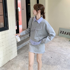 已出货灰色三件短裙套装5205P185K268，女装套装/套裙，2C176
