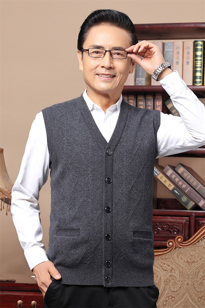 春秋季2023新款男毛衣开衫加厚针织衫外套老年人爷爷加绒毛衫男装,男装针织衫/毛衣,电商B212（原钱塘6029）
