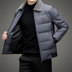 BAMJ-8915钱塘2020-2中年男士冬季厚款商务休闲翻领羽绒服P195图片
