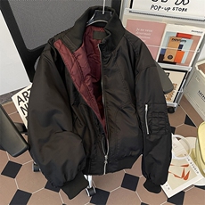 飞行员夹克棉服男款cleanfit高级感美式立领棉衣外套M0987-P118，男装夹克，星座308B-2
