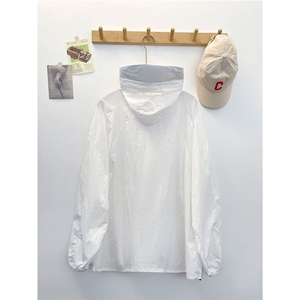W431-P50 户外冲锋骑行防晒衣服夏季透气薄款运动连帽夹克外套潮图片