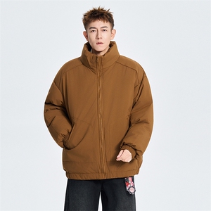 现货冬季美式休闲加厚雪山外套夹克立领纯色三防户外工装棉服图片