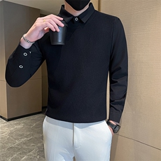店主风小伙秋冬针织假二件毛衣男301A-1/M80/P75，男装针织衫/毛衣，星座301A-1