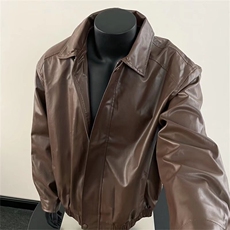 黑色pu皮衣外套痞帅cleanfit机车服夹克美式短款上衣Y1023P68网图，男装夹克，电商B245