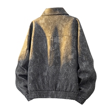 美式重磅高品质夹克假两件开衫外套SY8821特P78控158大码4-8XL+5，男装夹克，星座610B-1