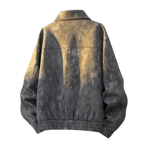 美式重磅高品质夹克假两件开衫外套SY8821特P78控158 大码4-8XL+5图片