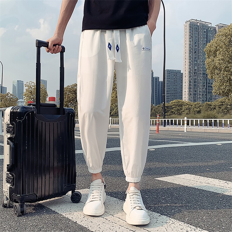 夏季速干运动裤社会小伙痞帅束脚裤休闲九分裤K2048/P50/控78,女装休闲裤,星座313B-2(原星座309A-2)