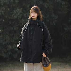 Cityboy情侣 时尚连帽冲锋衣外套夹克 团体班服图片