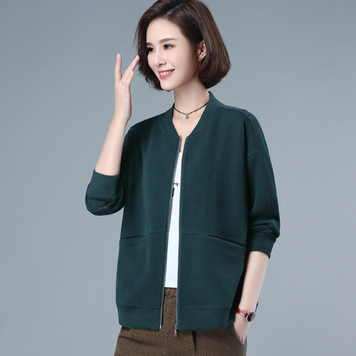 2021年秋季新款时尚休闲百搭短款外套女士短款宽松显瘦韩版棒球服,女装短外套,简韵佳
