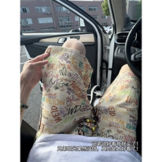 B221美式ins高街暗黑宽松民族风五分裤短裤LK25541-特P28控58，男装休闲裤，电商B221