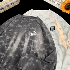 260克重磅扎染德绒圆领打底衫【有货】C403A-DR25252RL-P25，男装T恤，电商C403A