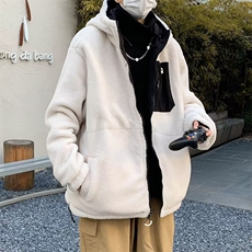 双面穿羊羔绒棉衣外套男士秋冬季保暖加绒加厚M5309P85，男装棉衣，星座1116-2