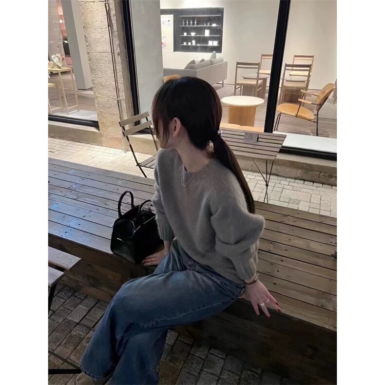 女士秋冬羊毛衫羊毛简约保暖图片