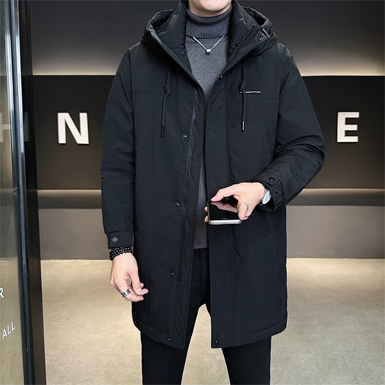 标50绒店主风冬季男士中长款连帽羽绒服保暖外套9919-P275,男装羽绒服,电商B338