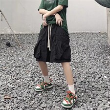 夏季短裤男士多口袋工装五分裤潮牌D1010P30图片