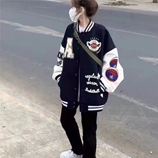 棒球服棉服少女秋冬初中高中学生夹棉美式棉衣外套218-8JK3326P60，男装棉衣，星座218-8