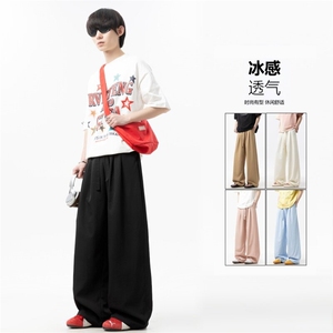 XZ616 夏季薄款透气凉感百搭山本多巴胺休闲裤 TY37160 特P24控49图片