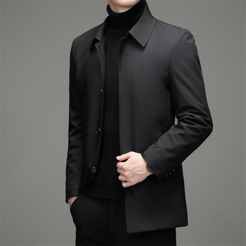 DZ32133钱塘2020-3中年男士冬季厚款商务休闲翻领羽绒服P185,男装羽绒服,钱塘207-3