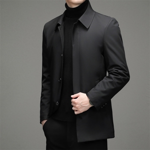 DZ32133钱塘2020-3中年男士冬季厚款商务休闲翻领羽绒服P185图片