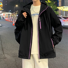 冲锋衣外套男2025春季新款宽松连帽休闲工装夹克潮流A02512-P83，男装夹克，星座308B-2