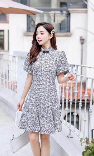 【现货】夏季新款改良旗袍连衣裙，女装婚纱/旗袍/礼服，芷炫