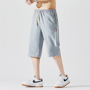 2025夏季新款男士七分裤时尚休闲马裤潮流男裤子KZ1091-P28图片