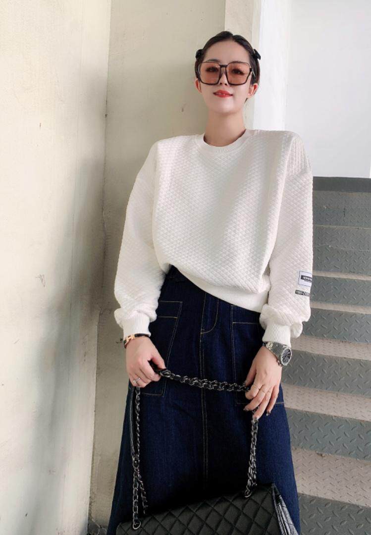 华夫格卫衣，女装卫衣/绒衫，依秀儿